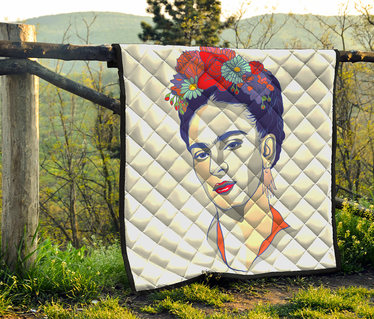 Magdalena Carmen Frida Kahlo Print Quilt