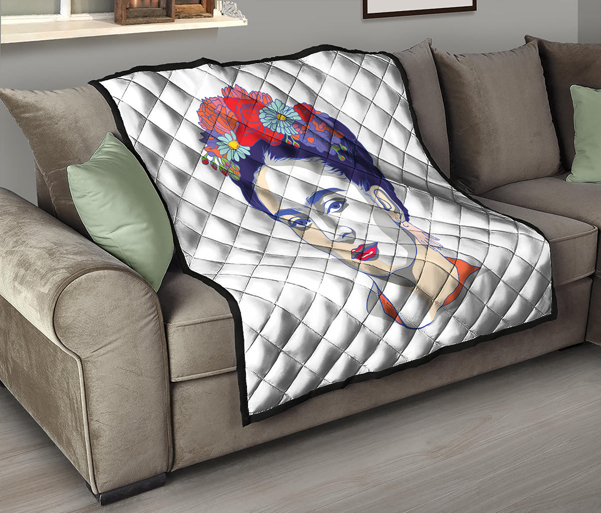 Magdalena Carmen Frida Kahlo Print Quilt