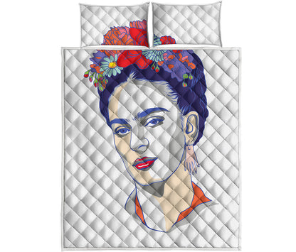 Magdalena Carmen Frida Kahlo Print Quilt Bed Set