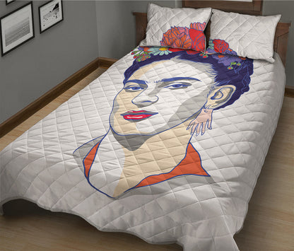Magdalena Carmen Frida Kahlo Print Quilt Bed Set