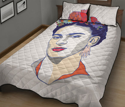 Magdalena Carmen Frida Kahlo Print Quilt Bed Set