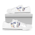 Magdalena Carmen Frida Kahlo Print White Low Top Sneakers
