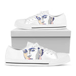 Magdalena Carmen Frida Kahlo Print White Low Top Shoes