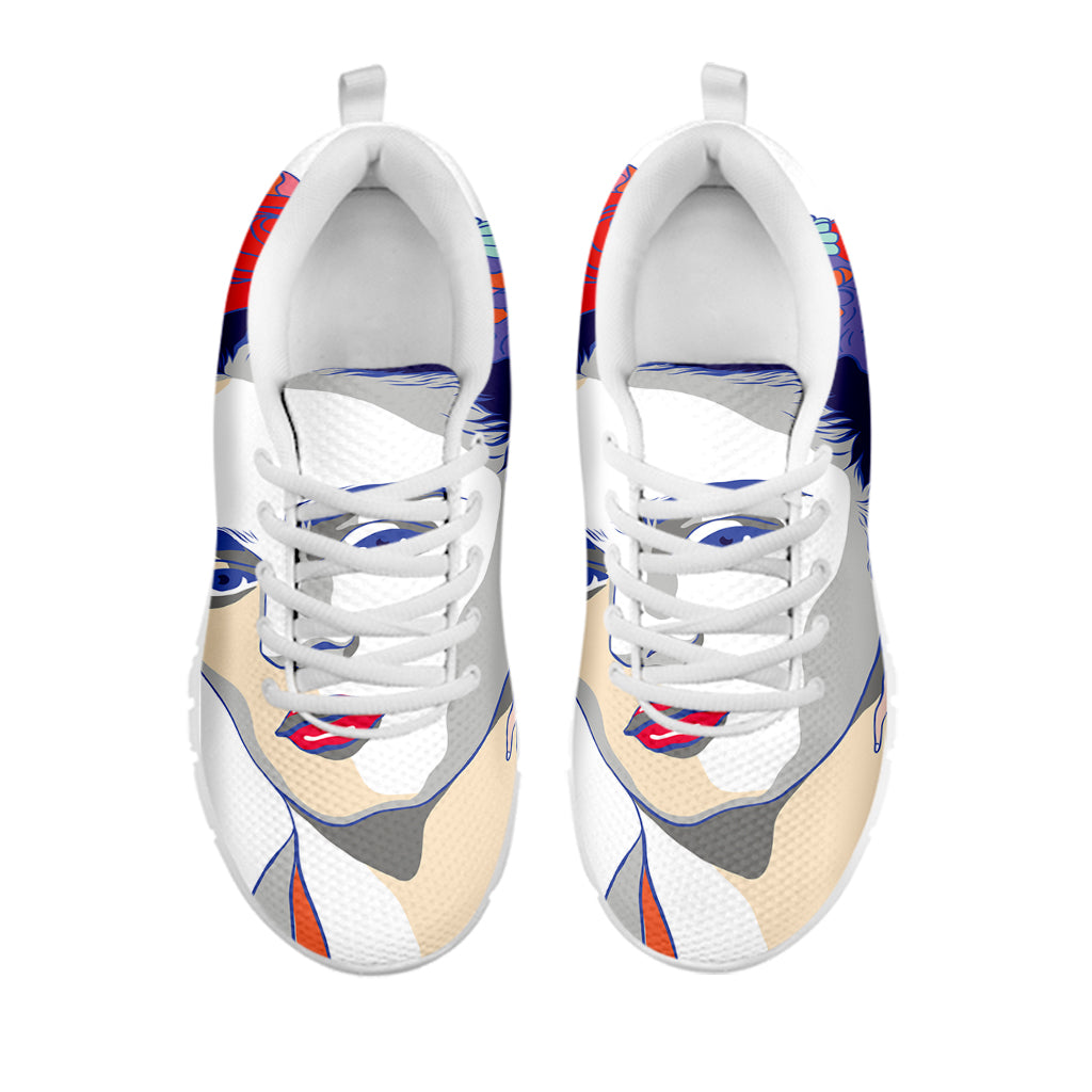 Magdalena Carmen Frida Kahlo Print White Sneakers