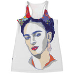 Magdalena Carmen Frida Kahlo Print Women's Racerback Tank Top