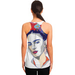 Magdalena Carmen Frida Kahlo Print Women's Racerback Tank Top