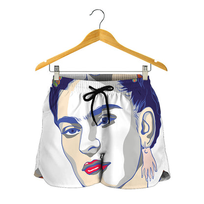 Magdalena Carmen Frida Kahlo Print Women's Shorts