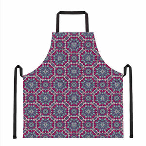 Magenta Mandala Bohemian Pattern Print Apron