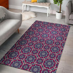 Magenta Mandala Bohemian Pattern Print Area Rug GearFrost
