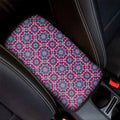 Magenta Mandala Bohemian Pattern Print Car Center Console Cover