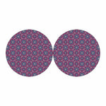 Magenta Mandala Bohemian Pattern Print Car Coasters