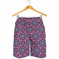 Magenta Mandala Bohemian Pattern Print Men's Shorts