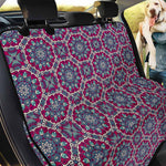 Magenta Mandala Bohemian Pattern Print Pet Car Back Seat Cover