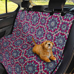 Magenta Mandala Bohemian Pattern Print Pet Car Back Seat Cover