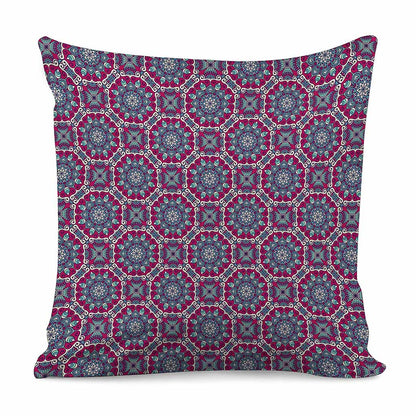 Magenta Mandala Bohemian Pattern Print Pillow Cover