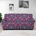 Magenta Mandala Bohemian Pattern Print Sofa Cover