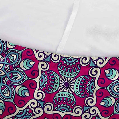 Magenta Mandala Bohemian Pattern Print Sofa Cover