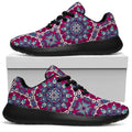 Magenta Mandala Bohemian Pattern Print Walking Shoes