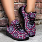 Magenta Mandala Bohemian Pattern Print Sport Shoes GearFrost