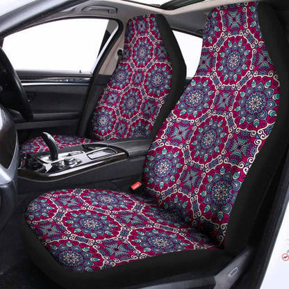 Magenta Mandala Bohemian Pattern Print Universal Fit Car Seat Covers