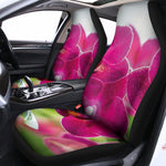 Magenta Orchid Flower Print Universal Fit Car Seat Covers