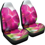 Magenta Orchid Flower Print Universal Fit Car Seat Covers