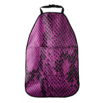 Magenta Pink And Black Snakeskin Print Car Seat Organizers