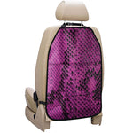 Magenta Pink And Black Snakeskin Print Car Seat Organizers
