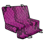 Magenta Pink And Black Snakeskin Print Pet Car Back Seat Cover