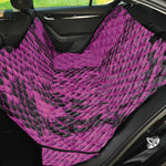 Magenta Pink And Black Snakeskin Print Pet Car Back Seat Cover