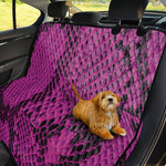 Magenta Pink And Black Snakeskin Print Pet Car Back Seat Cover