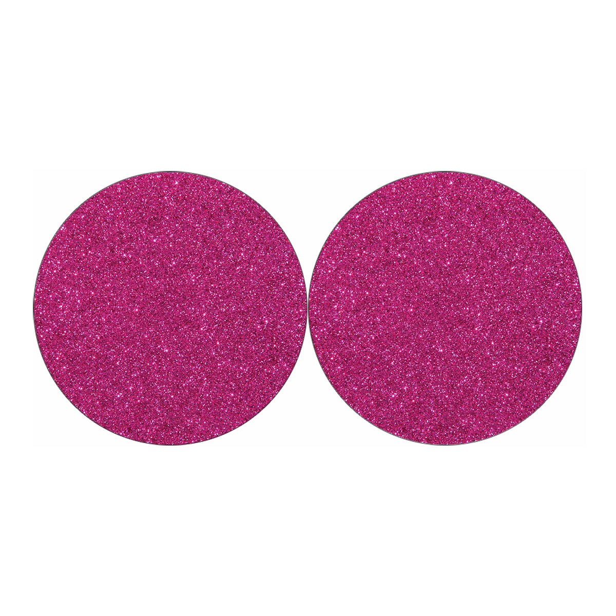 Magenta Pink Glitter Artwork Print (NOT Real Glitter) Car Coasters