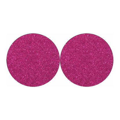 Magenta Pink Glitter Artwork Print (NOT Real Glitter) Car Coasters