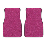 Magenta Pink Glitter Artwork Print (NOT Real Glitter) Front Car Floor Mats