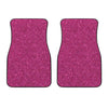 Magenta Pink Glitter Artwork Print (NOT Real Glitter) Front Car Floor Mats