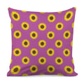 Magenta Pink Sunflower Pattern Print Pillow Cover