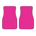 Magenta Pink Zigzag Pattern Print Front Car Floor Mats