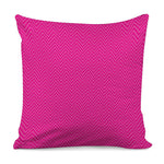Magenta Pink Zigzag Pattern Print Pillow Cover