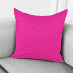 Magenta Pink Zigzag Pattern Print Pillow Cover