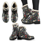 Magic Floral Unicorn Pattern Print Comfy Boots GearFrost