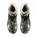 Magic Floral Unicorn Pattern Print Comfy Boots GearFrost