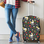 Magic Floral Unicorn Pattern Print Luggage Cover GearFrost