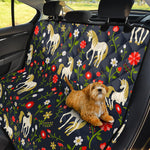Magic Floral Unicorn Pattern Print Pet Car Back Seat Cover