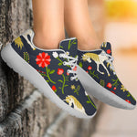 Magic Floral Unicorn Pattern Print Sport Shoes GearFrost