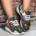 Magic Floral Unicorn Pattern Print Sport Shoes GearFrost