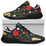 Magic Floral Unicorn Pattern Print Sport Shoes GearFrost