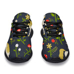 Magic Floral Unicorn Pattern Print Sport Shoes GearFrost