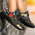 Magic Floral Unicorn Pattern Print Sport Shoes GearFrost