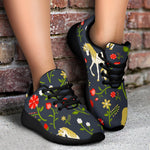 Magic Floral Unicorn Pattern Print Sport Shoes GearFrost