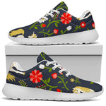 Magic Floral Unicorn Pattern Print Sport Shoes GearFrost